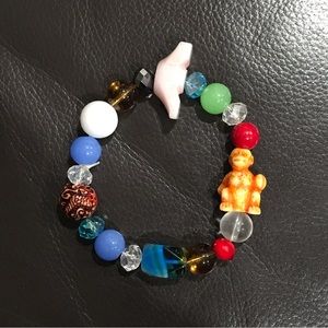 Bracelet Monkey Chinese Zodiac sign beads stretchy bracelet